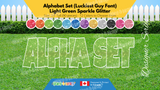 Alphabet Set (Sparkle Glitter) 24" Tall Individual Lettering (Luckiest Guy Font) Total 90 pcs | Birthday Yard Sign (Y-0387)
