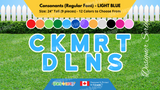 Consonants (Solid Color) 24" Tall Individual Lettering (Regular Font) Total 9 pcs | Yard Sign Rental Business | Printed in Canada