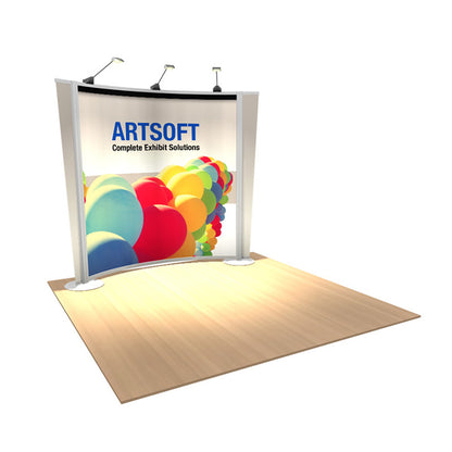 Artsoft Expo Solutions Inc. 1010C01 professional display stand with adjustable shelves and sturdy metal frame for trade shows