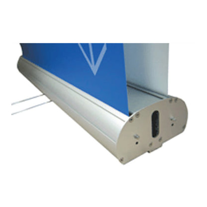 Double Side RB stand by Artsoft Expo Solutions Inc. featuring a sturdy frame and dual-sided display surface.