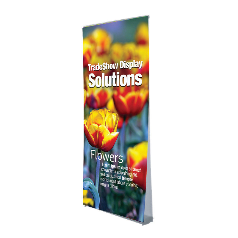 Double side RB by Artsoft Expo Solutions Inc., showing a close-up of the double-sided display board with red and black details.