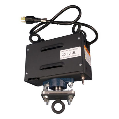 Rotating motor from Artsoft Expo Solutions Inc. with a metallic body and visible mounting components, used for industrial automation.