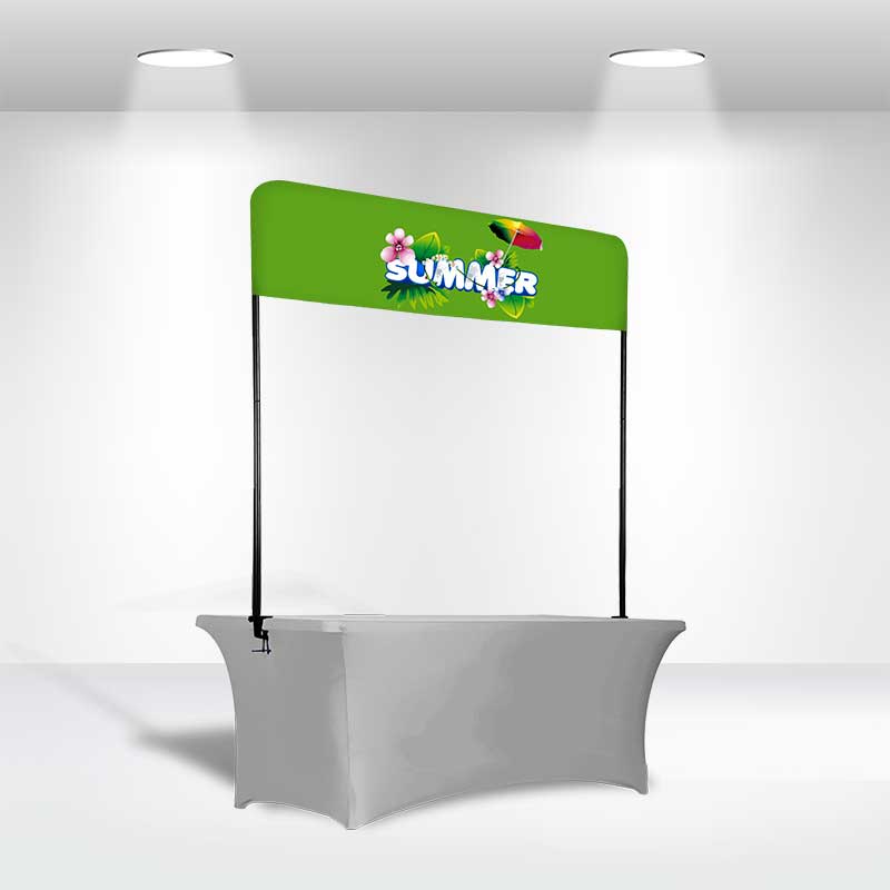 Table Top Clamp-On Banner Backwall