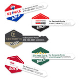 Custom Printed for Realtor | Real Estate Giant Key Cutout w Custom Name and contact info for Social Media and Photo Props | Made in Canada