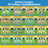 Balloon Package - Sparkle Glitter Style Package (Total 10 pcs) - 16 Colour Combinations  | Birthday Yard Sign (Y-0338)
