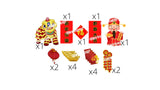 Chinese Lunar New Year (6" to 24" Tall) 17pcs Decors | Yard Sign Outdoor Lawn Decorations