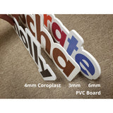 Custom Company Logo Printed and Die Cut