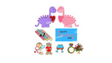 Dinosaur + Valentine's Day Sign (Total 15 pcs) | Yard Sign Outdoor Lawn Decorations