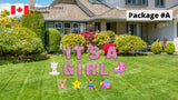 It's a Girl Package (Baby Shower) - 14pcs or 25pcs | Yard Sign Outdoor Lawn Decorations
