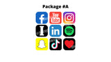 Social Media and Technology Yard Sign - 9pcs or 18pcs | Yard Sign Outdoor Lawn Decorations
