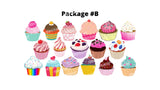Cup Cake Package - 16" Tall - 8pcs or 17pcs | Yard Sign Outdoor Lawn Decorations