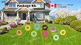 Donut Package - 16" Tall - 9pcs or 18pcs | Yard Sign Outdoor Lawn Decorations
