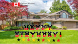 Happy Birthday (Black & Red Mouse Style) Letters Yard Card Sets 18" Tall (Total 23pcs) | Yard Sign Outdoor Lawn Decor | Happy Birthday Set