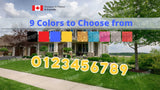 12" / 16" / 18" / 24" Tall Numbers Set (Regular Font) with 9 COLORS (SKU#0065)