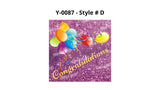 23.5" x 23.5" Congratulations Sign (Total 1pc) - 8 Design (SKU#0087)