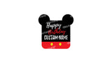 Happy Birthday Sign (24" Tall) (Mickey & Minnie Style) - QTY 1 pc | Yard Sign Outdoor Lawn Decor | Happy Birthday Set