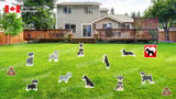 Schnauzers - Yard Sign 16” Tall + Schnauzers 12" - 18” Tall + Decors (Total 13 pcs) | Yard Sign Outdoor Lawn Decorations