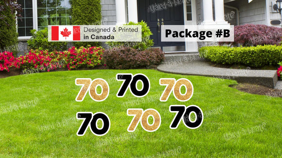 Number 25 | 30 | 40 | 50 | 60 | 70 | 80 Sign 12