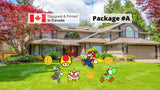 Super Mario Bros Sign Set, 24" Tall Characters + Decors (Total 8/9 pcs or 12/13 pcs) | Yard Sign Outdoor Lawn Decorations