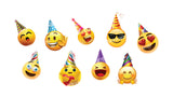 Emojis with Party Hats Package – Emojis 18" - 22" Tall  (Total 9 pcs) | Yard Sign Outdoor Lawn Decorations | Yard Sign Outdoor Lawn Decor