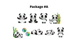 Panda Sign Package - Panda 10"-18" Tall + Balls (Total 10 or 11pcs)  | Yard Sign Outdoor Lawn Decorations