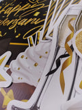 Happy Anniversary - Gold Black Style Package (Total 20pcs)  | Birthday Yard Sign (Y-0227)