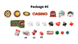 CASINO Theme Set (Total 11, 15 or 26 pcs) | Birthday Yard Sign (Y-0273)
