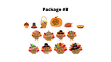 Thanksgiving Yard Sign Package – Turkey + Decors (Total 6 or 14 pcs) | Yard Sign Outdoor Lawn Decorations | Happy Thanksgiving