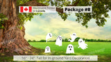Halloween Yard Ghosts Scary Tree or Yard Decoration (Total 8 pcs or  6 pcs) | Yard Sign Outdoor Lawn Decorations | Happy Halloween Series