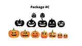 Halloween Pumpkins Yard Decoration (Total 7 pcs or 14 Pcs) | Yard Sign Outdoor Lawn Decorations | Happy Halloween Series | Made in Canada