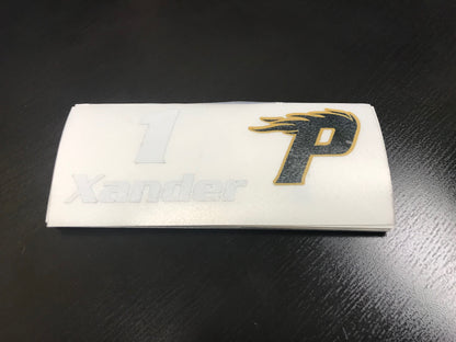 Player Name and Number Decals
